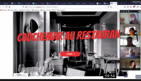 Présentation en visioconférence de l'atelier