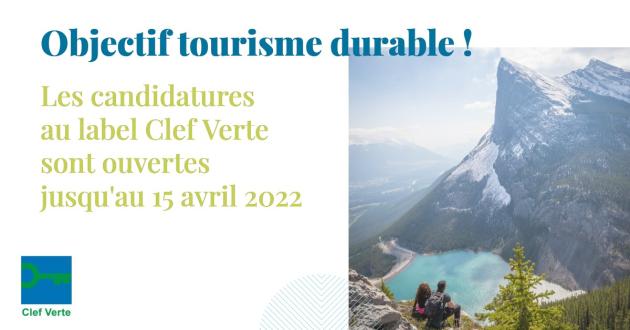 Les candidatures au label Clef Verte sont ouvertes jusqu'au 15 avril 2022